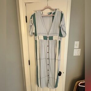 O’Neill low cut, long dress. Never worn. No tags.